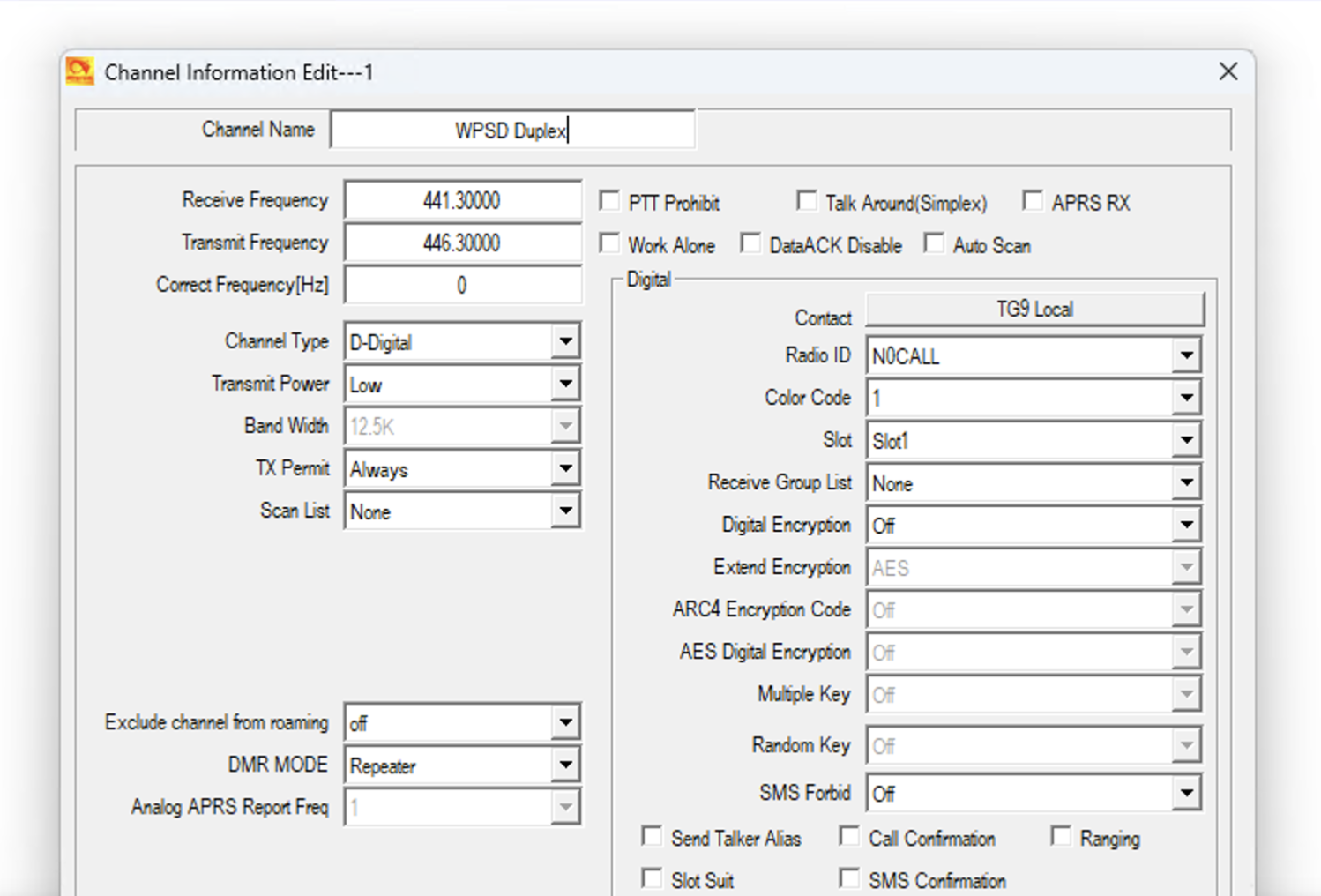 Modifier la configuration du canal duplex